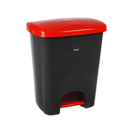 Coș de gunoi reciclare selectivă cu pedală 15 L corp gri capac color