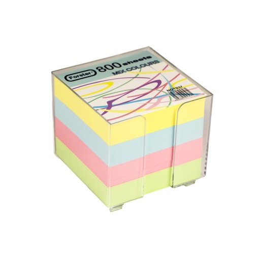 Cub hârtie color cu suport 9 x 9 cm 800 file Forster