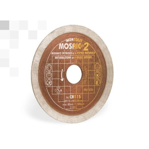 Disc Montolit CM100 Cermont SilverLine pentru mozaic de sticla/piatra/ceramica moale Ø 100 mm M22.2