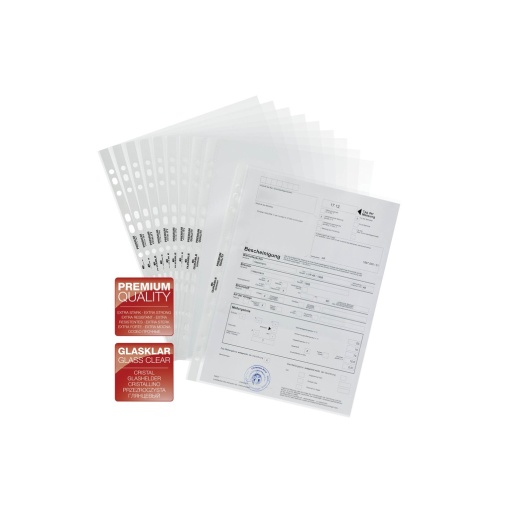 Folie de protecție documente A4 Cristal Durable 10/set