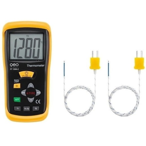 FT 1300-2 Termometru profesional Tip K cu 2 valori masurate
