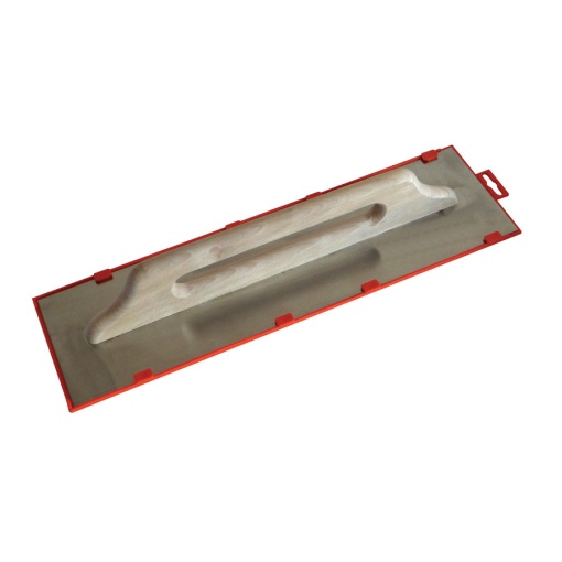 Gletiera INOX model elvetian, lama tesita, maner inchis din lemn - 500×140