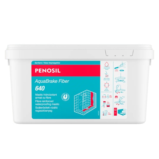 Hidroizolant armat cu fibre PENOSIL AquaBrake Fiber 640, 7Kg