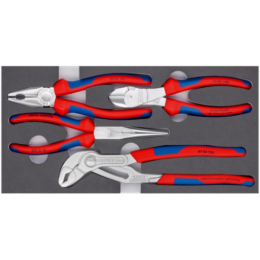 KNIPEX 00 20 01 V17 Set de clești în suport de spumă