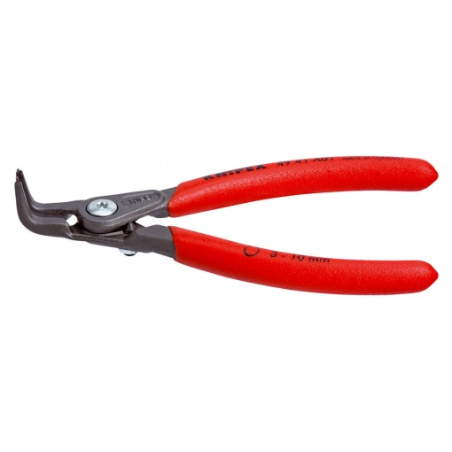 KNIPEX 49 41 A01 clește de precizie pentru inele de siguranță pentru inele exterioare pe axuri acoperit cu material plastic aderent bonderizat în culoarea gri 130 mm