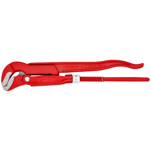 KNIPEX 83 30 010 Clește pentru țevi cu fălci încovoiate vopsit electrostatic în roșu 320 mm
