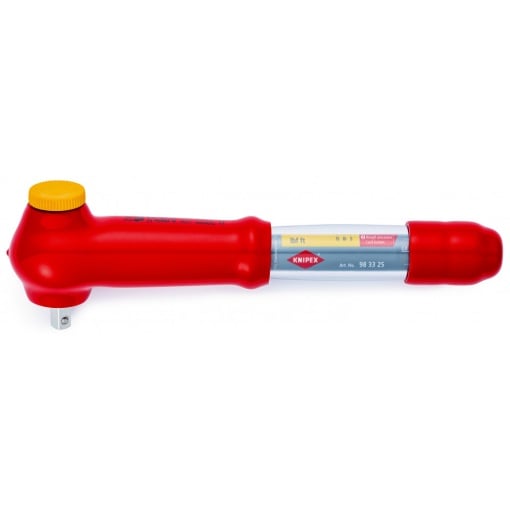 KNIPEX 98 33 25 Cheie cu clichet cu element rectangular la exterior, comutabil 290 mm