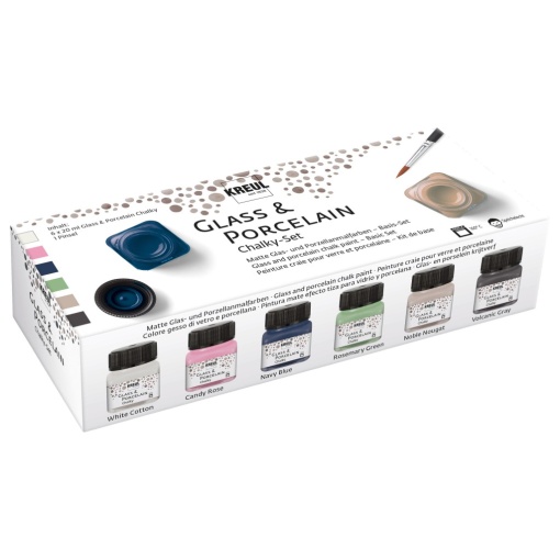 KREUL Glass & Porcelain Chalky 6 culori x 20 ml