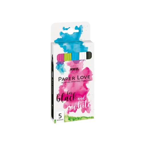 Marker Kreul Paper Love 5 culori/set