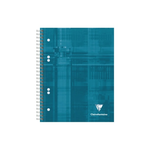 Notebook A5+ (16 x 21 cm) cu spirală, 90 file, Clairefontaine Bind'O Block