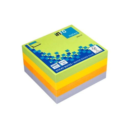Notes adeziv cub Spring 75 x 75- 400 file 5654-75