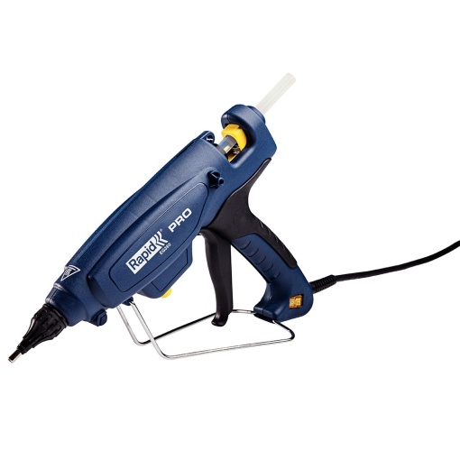 Pistol de lipit Rapid EG360 PRO industrial, batoane lipici 12 mm, putere 300W, temperatura reglabila 120 C - 230 C, debit lipici 1800 g h, duze interschimbabile, actionare tragaci cu 4 degete, 5000328