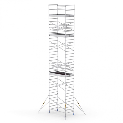 ProTUBE L12 Schela mobila profesionala din aluminiu H lucru 12,5m, podina 120 x 240 cm