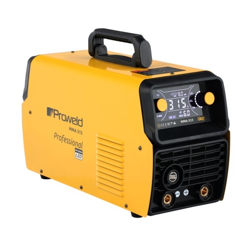 ProWELD MMA 315 LED Invertor digital sudură 315A, MMA Puls, TIG Lift, Arc Force, VRD, Electrozi Ø 2.0-6.0 mm, Oțel, Inox, Fontă