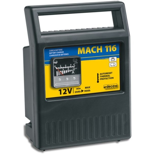 Redresor baterii Deca MACH116, tensiune incarcare 12 V, capacitate baterii Pb/AGM 20-90 Ah