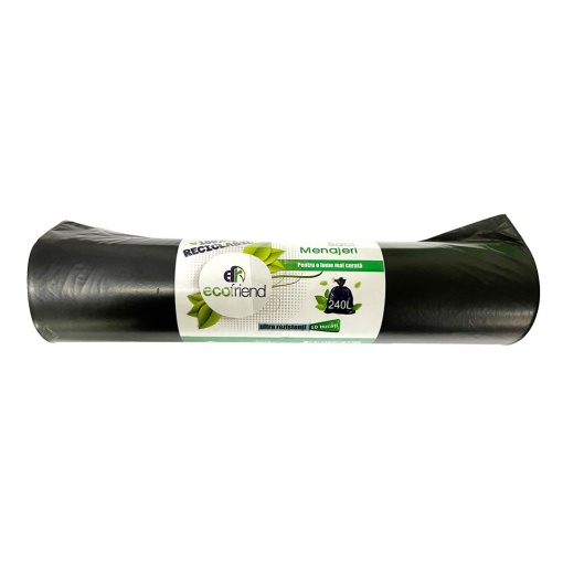 Saci menaj 240 l (115 x 130) 30 microni 10 buc/rolă LDPE
