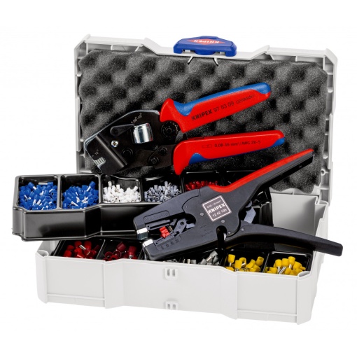 Set de sertizare KNIPEX pentru ferule 1251 piese 0,08 – 10 + 16 mm²