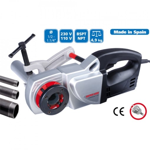 Supertronic 1250 - trusa de filetat electrica 1/2-3/4-1", Super Ego