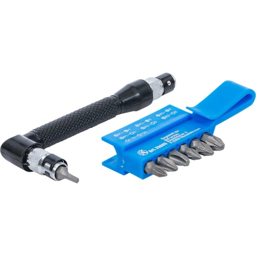 Surubelnita unghiulara BGS cu 7 biti dubli, antrenare la ambele capete inbus 6.3 mm (1/4")