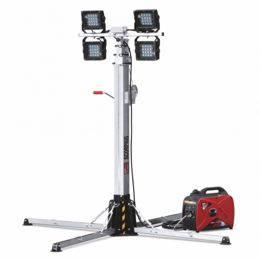 Turn de lumina GENMAC Scorpius TM7 4 x 75 W LED 36900 lumeni, cu baza fixa