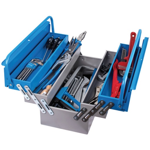 911/5ak2 Trusa profesionala de scule pentru instalatori TSI in cutie metalica / 43 piese - 616644