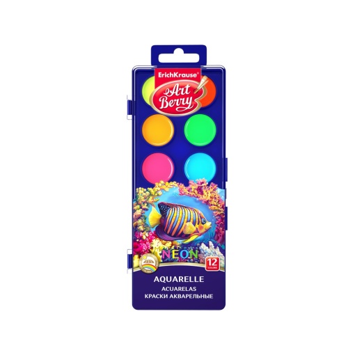 Acuarele Neon cu protecție UV EK ArtBerry 12/set
