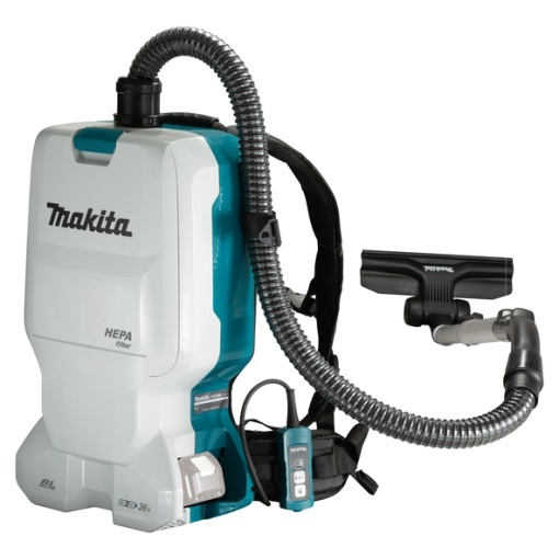 Aspirator Makita tip rucsac compatibil cu acumulatori Li-Ion LXT 18V x 2