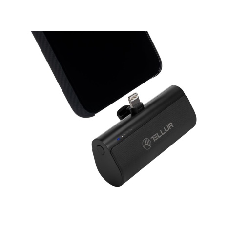 Baterie externă Tellur PD203 5000mAh, QC3.0 18W + PD20W, Lightning, negru