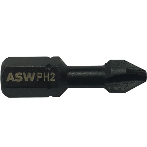 Bit hexagonal ASW 1/4” DIN/ISO 1173 Forma C 6,3 – profil Phillips PH 3