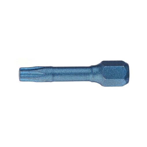 Bit hexagonal USH 1/4” de IMPACT BLUE SHOCK DIN/ISO 1173 Forma E 6,3 – profil TORX TX 30