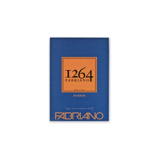 Bloc desen 1264 Marker, A4, 70gr, 100 file, fără spirală Fabriano