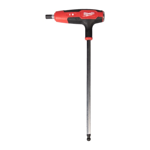 Cheie cu mâner MILWAUKEE în T, Hex 8mm