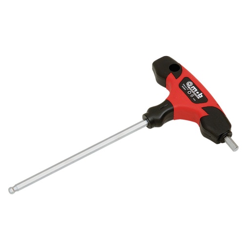 Cheie locas hexagonal lunga cu cap sferic si maner T MOB - 10 - 268 mm