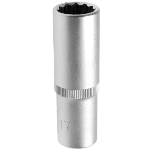 Cheie tubulara lunga 12 puncte (dublu hexagon), 17mm, 1/2"
