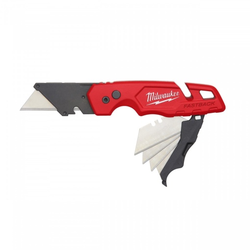 Cuțite utilitar FASTBACK™ tip flip, cu depozitare a lamei