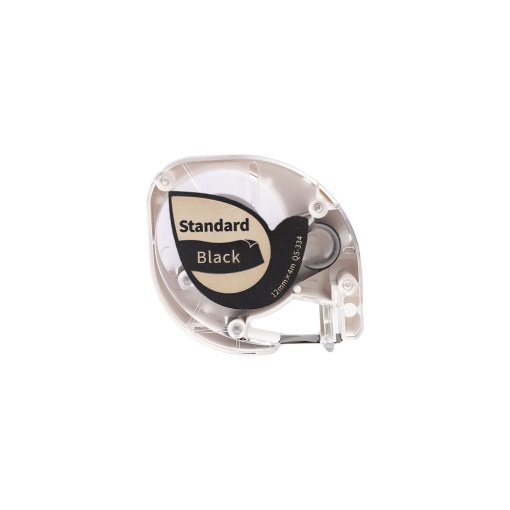 Etichete compatibile Dymo Letratag auriu negru 12mm x 4m AIMO S0721730 DY91208