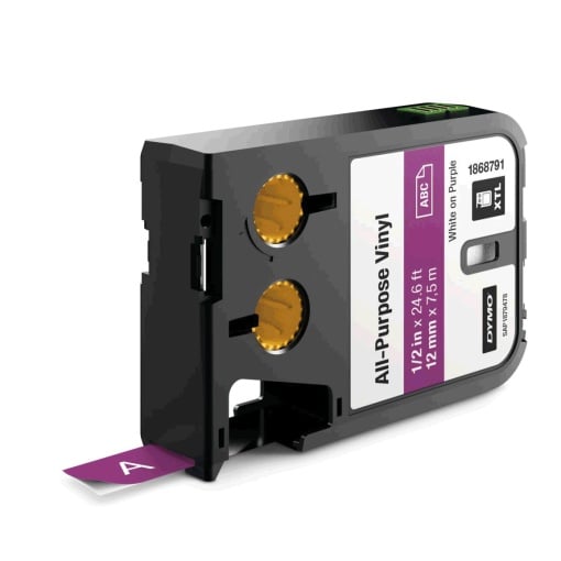 Etichete industriale vinil 12mm x 7m alb violet DYMO XTL 1868791