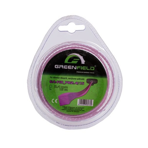 Fir patrat rasucit Greenfield GA-FIR_PR2.4/15, 2.4 mm, l=15 m