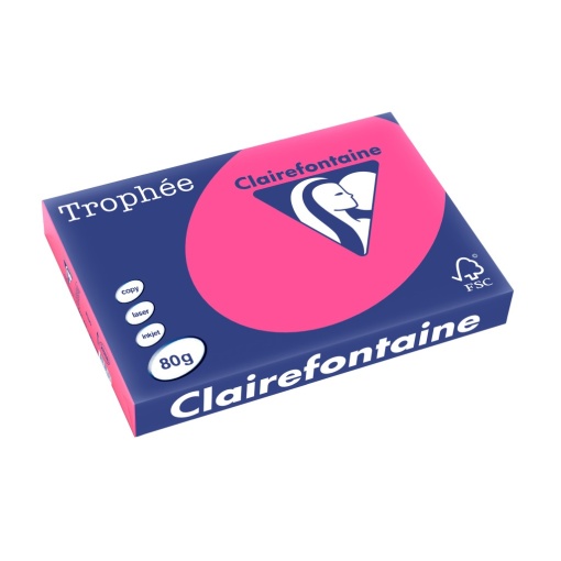 Hârtie A3 80 g/mp color intens fluo 500/top Clairefontaine