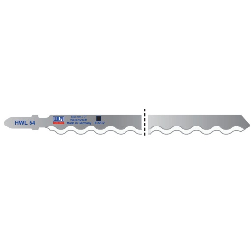 HWL 54 Panza HCS/CV pentru fierastrau vertical, prindere T, cauciuc si piele / 5 bucati, DIM 180 x 9.7 x 1.27 mm
