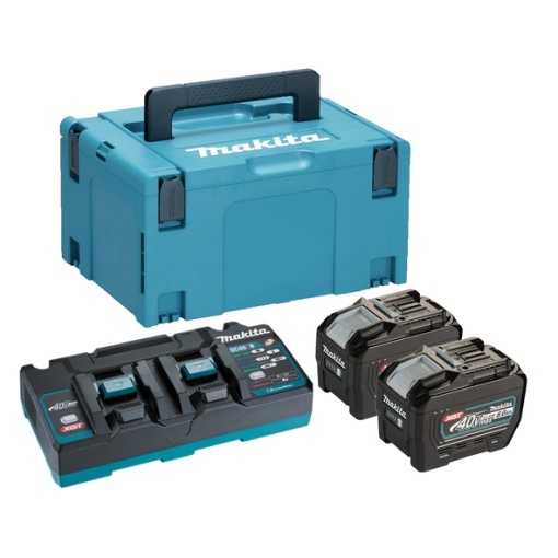 Kit de incarcare Makita XGT - 2xBL4080F + DC40RB + Makpac
