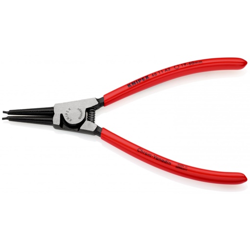 KNIPEX 46 11 A2 clește pentru inele de siguranță pentru inele exterioare pe axuri acoperite cu plastic vopsit negru 180 mm