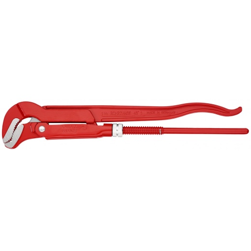 KNIPEX 83 30 015 Clește pentru țevi cu fălci încovoiate vopsit electrostatic în roșu 420 mm