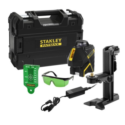 Nivela laser 360° Stanley Fatmax FMHT77617-1, o linie orizontala la 360° si doua linii verticale, functie fir cu plumb