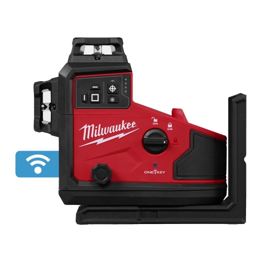 Nivela laser verde cu aliniere automata Milwaukee 360°, in 3 planuri, model M12 A3PLO-0C