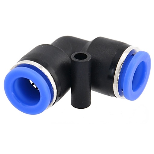 Racord automat push-in tip "L", dublu, pentru furtun 10mm FIAC