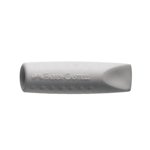 Radieră capac grip 2001 gri Faber-Castell 2 buc/set