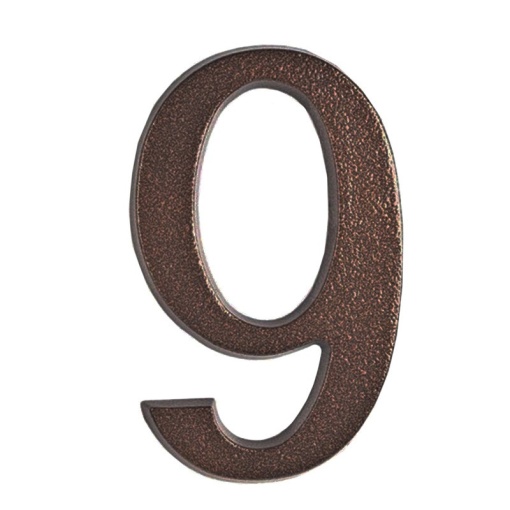 SEMN CIFRA CU SURUB FIXARE - 200MM / BRONZ-ANTIC
