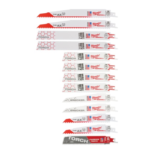 Set 13 pânze Milwaukee SAWZALL™ 150-230 mm
