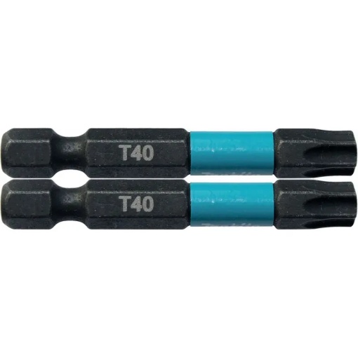 Set 2 biti Makita Impact Black Hex 1/4" 50mm T40